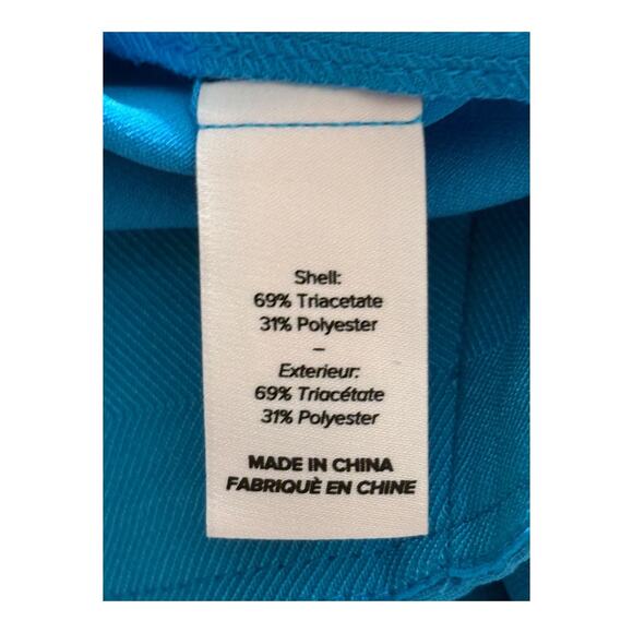 Cinq a Sept pants Brianne pintuck crepe blue size 2 - Picture 7 of 7